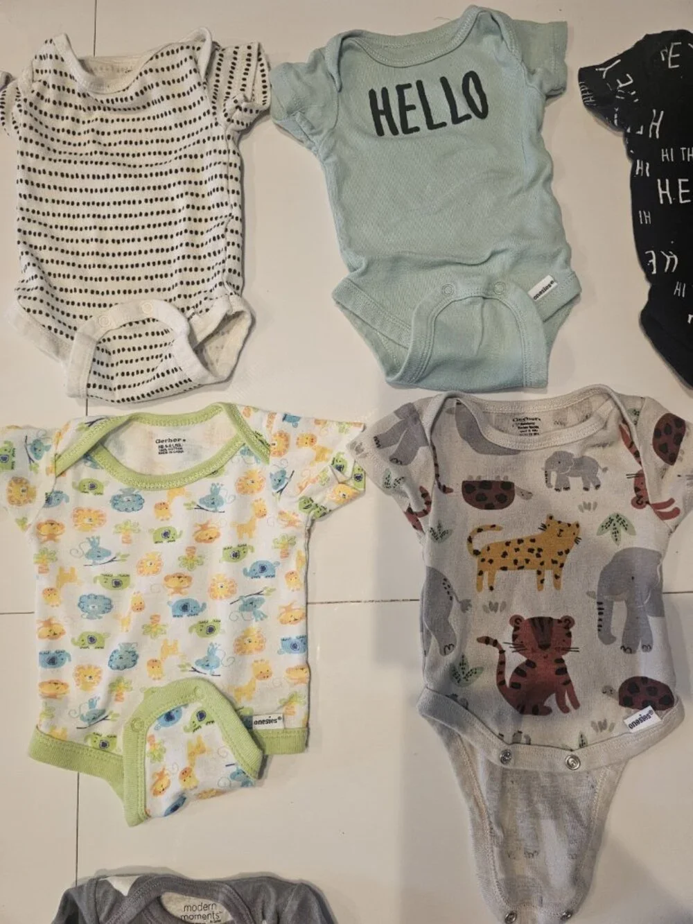 Newborn Carter's Gerber Modern Moments Body Suits Sleeper One Piece Boys 12...